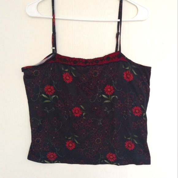 Tops - Floral y2k crop top women's M/L